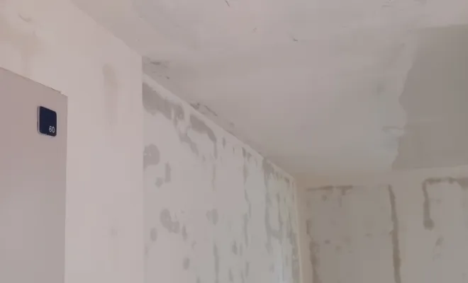 Après ponçage de la gouttelettes 