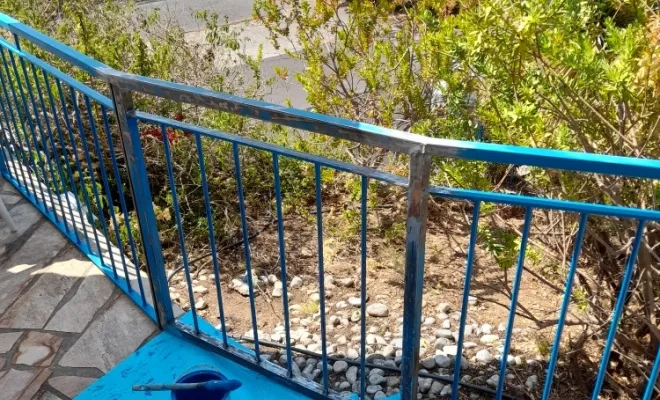 Peinture barreaudages , Le Lavandou, Le Peintre